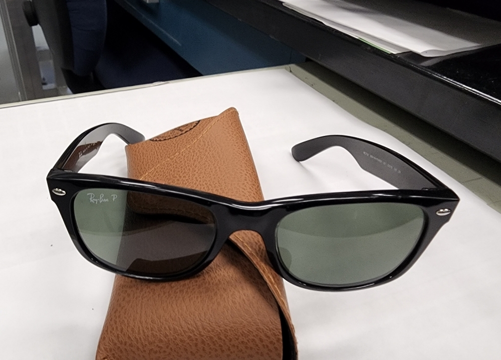 Ray Ban New Wayfarers sunglasses , used. Will need lenses ( bifocals) in VGC